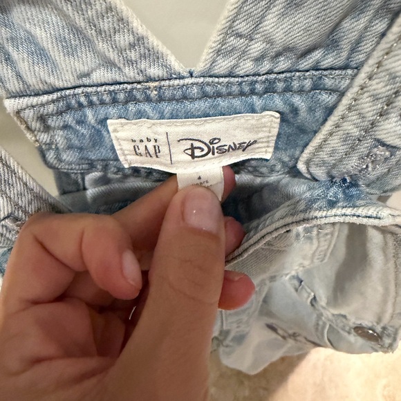 Disney Light Blue Denim Overalls with Character Design - Picture 5 of 6